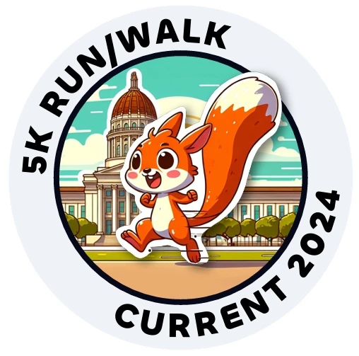 Current 2024 5k run/walk sticker